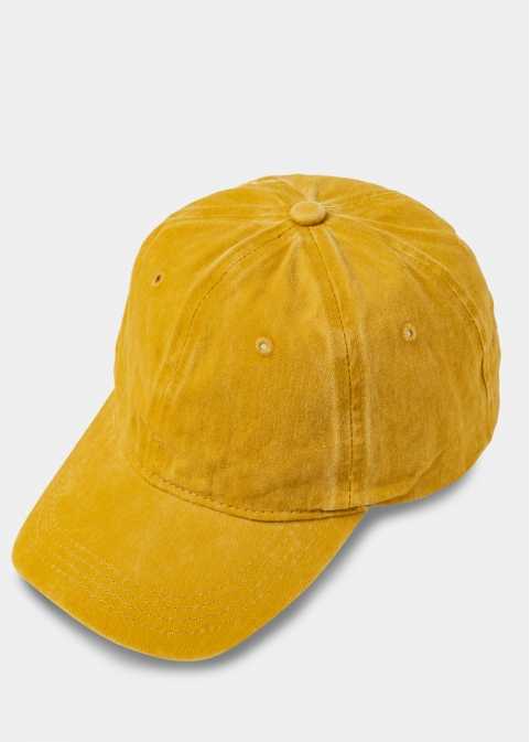 Washed Cotton Twill Cap - Mustard