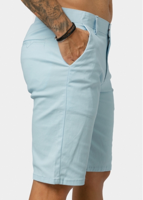 Azure Cotton Shorts