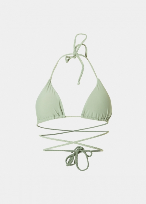 Bali Bikini Top - Mint Braided Dacron