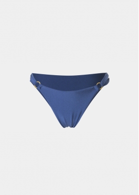 Capri Bikini Bottom - Navy Blue Dacron