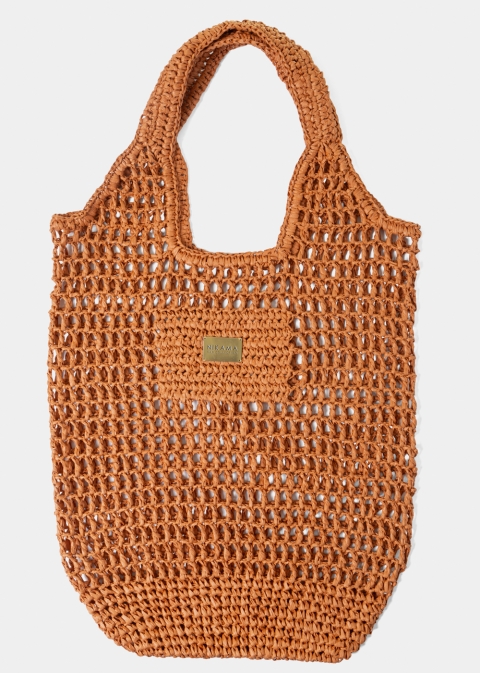Cinnamon Knitted Tote Bag