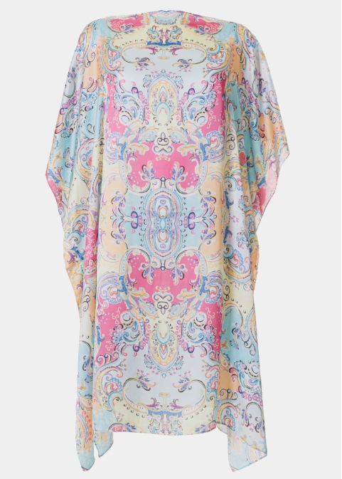 Butterfly Satin Dress w/ Baroque Pattern