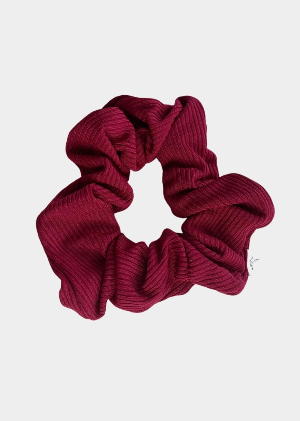 Rib Scrunchie Burgundy