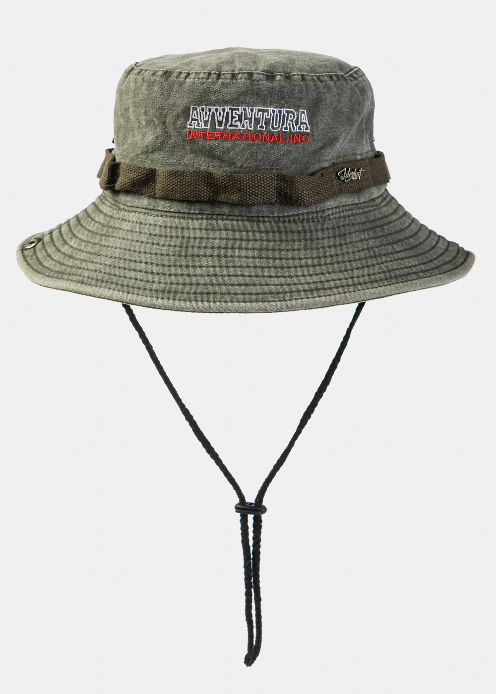 Khaki Washed Cotton Bucket Hat