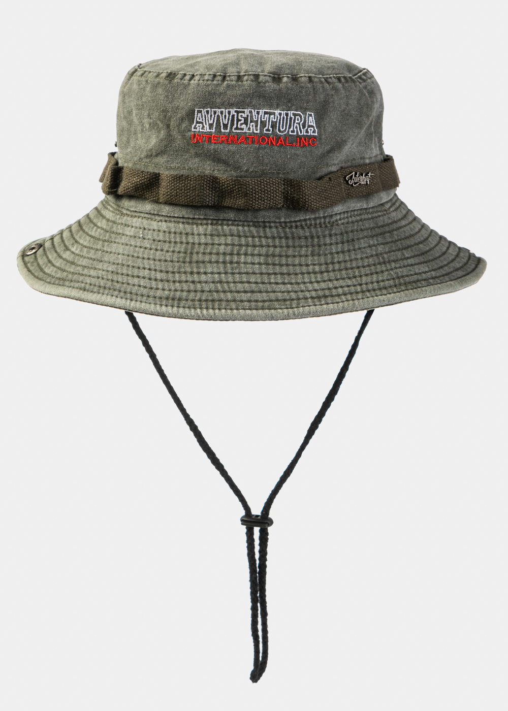 Khaki Washed Cotton Bucket Hat