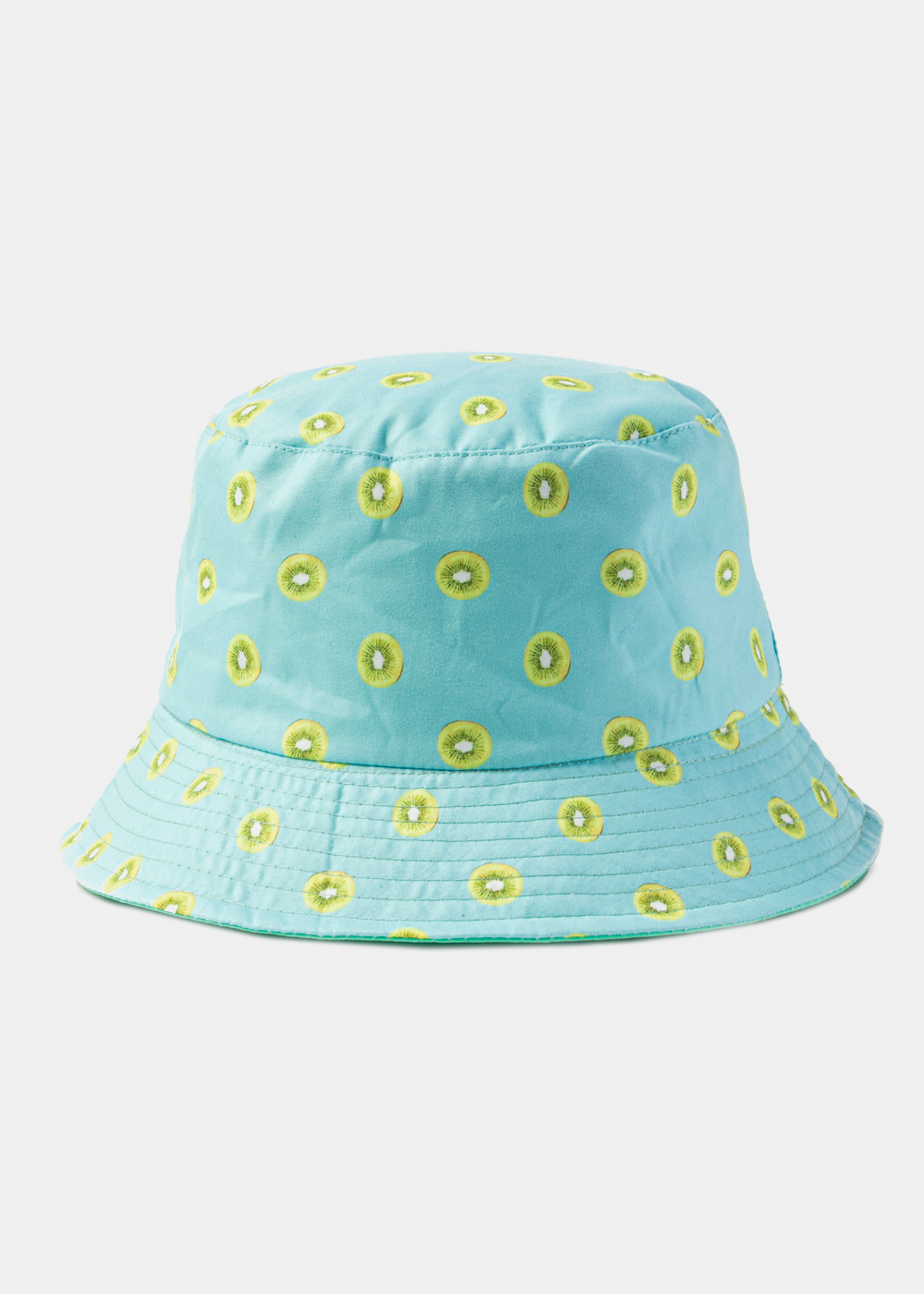 Double-Faced Bucket Kiwi Pattern & Turquoise