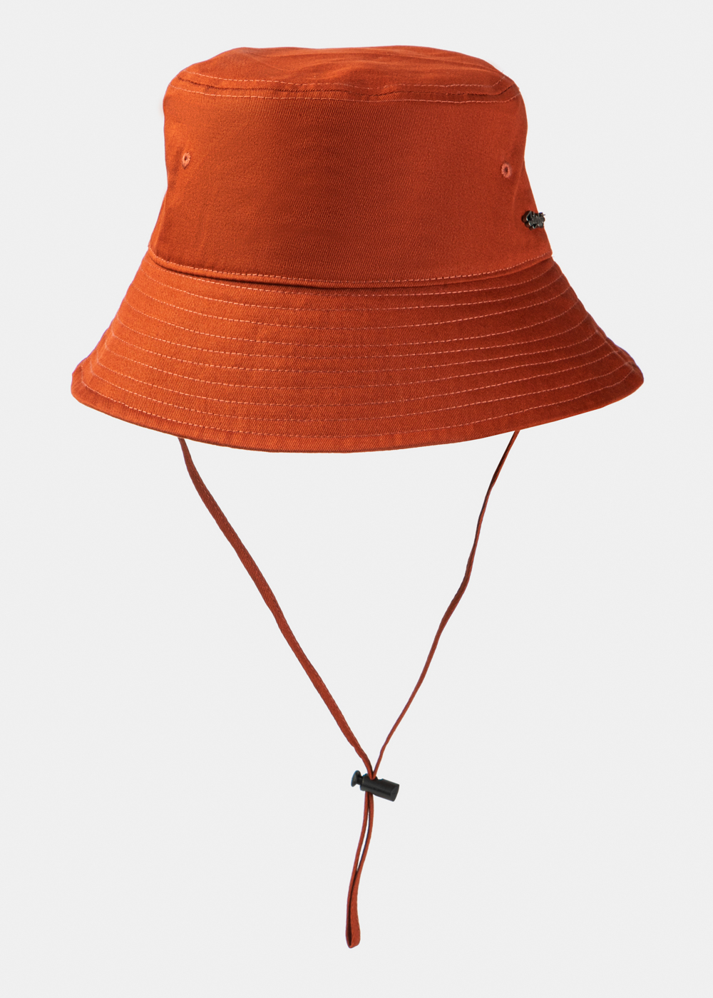 Dark Orange Bucket Hat w/ Removable Chin Strap