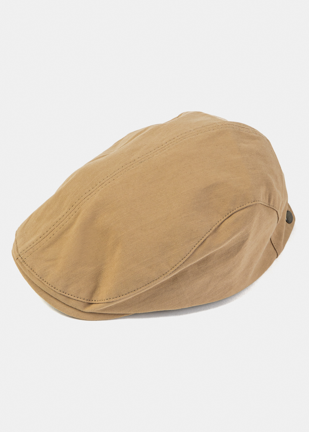 Beige Cotton Men's Cap