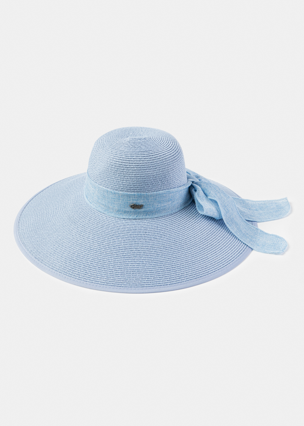 Azure Sun Hat w/ Ribbon in tone