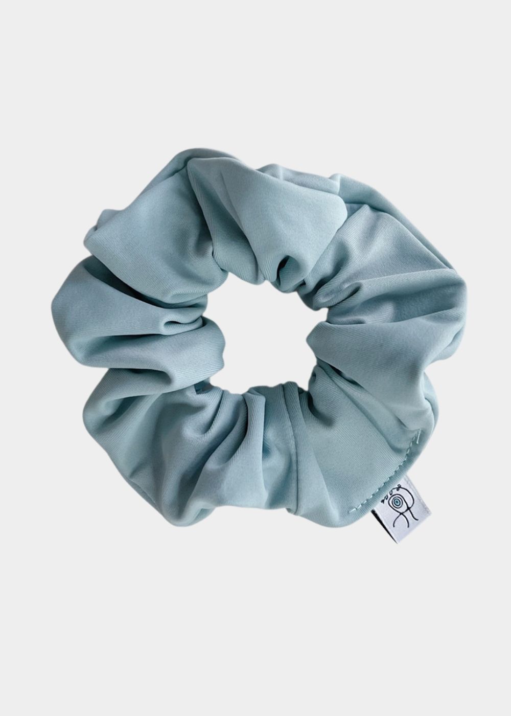 Shiny Scrunchie Pastel Blue  