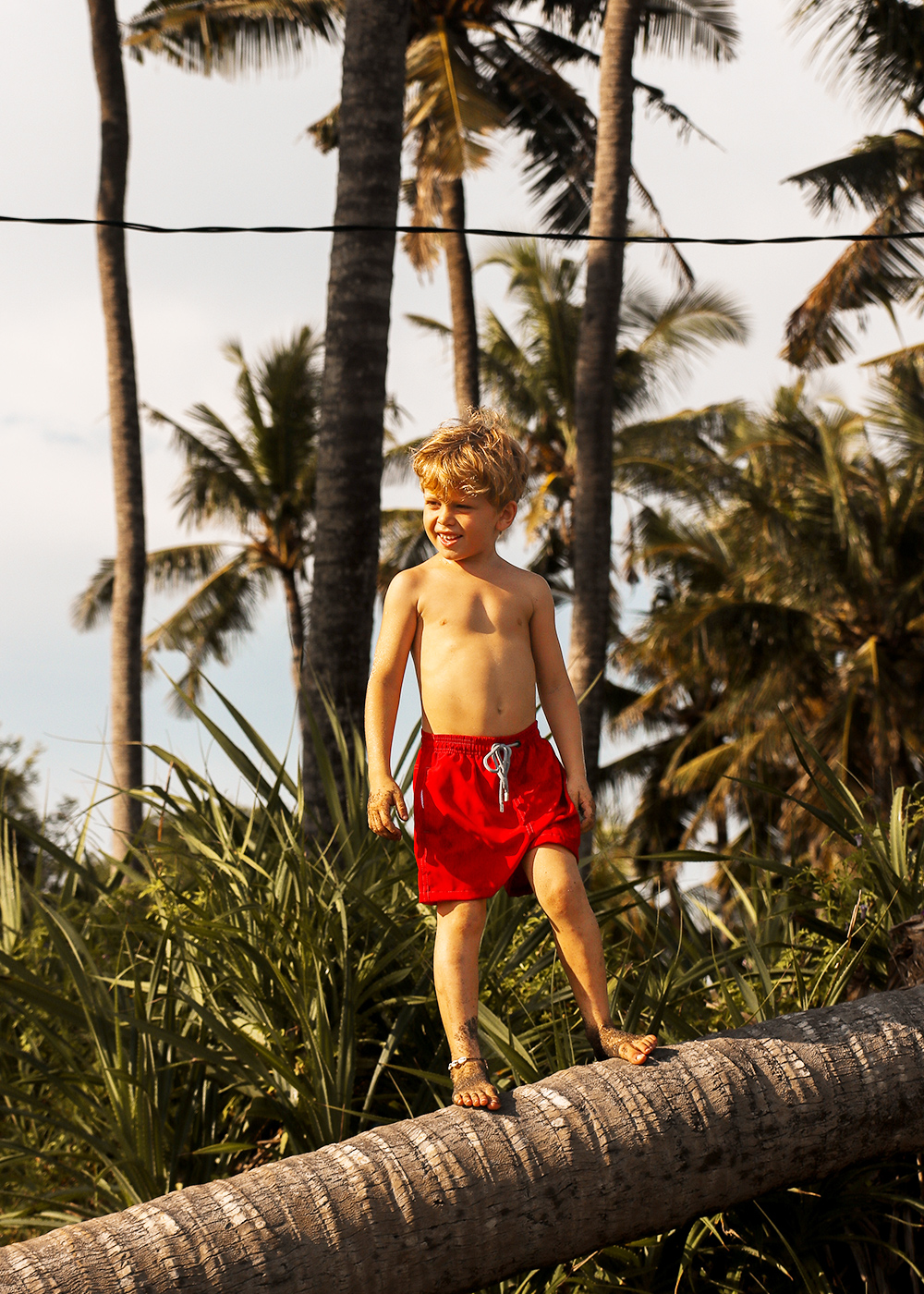 Red Boys Swimwear
