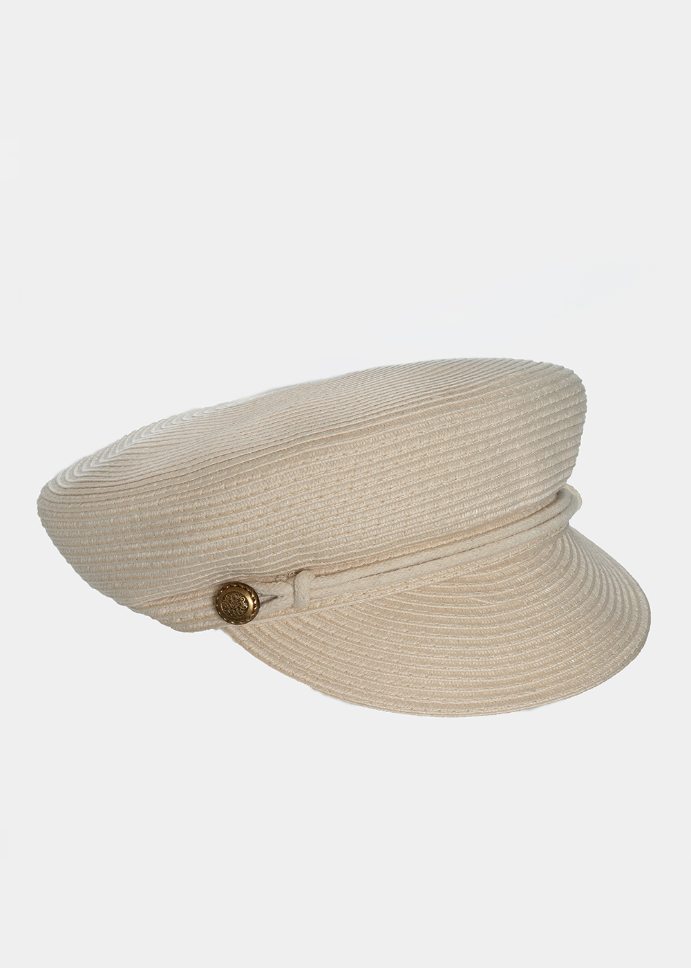 Beige, captain’s hat 
