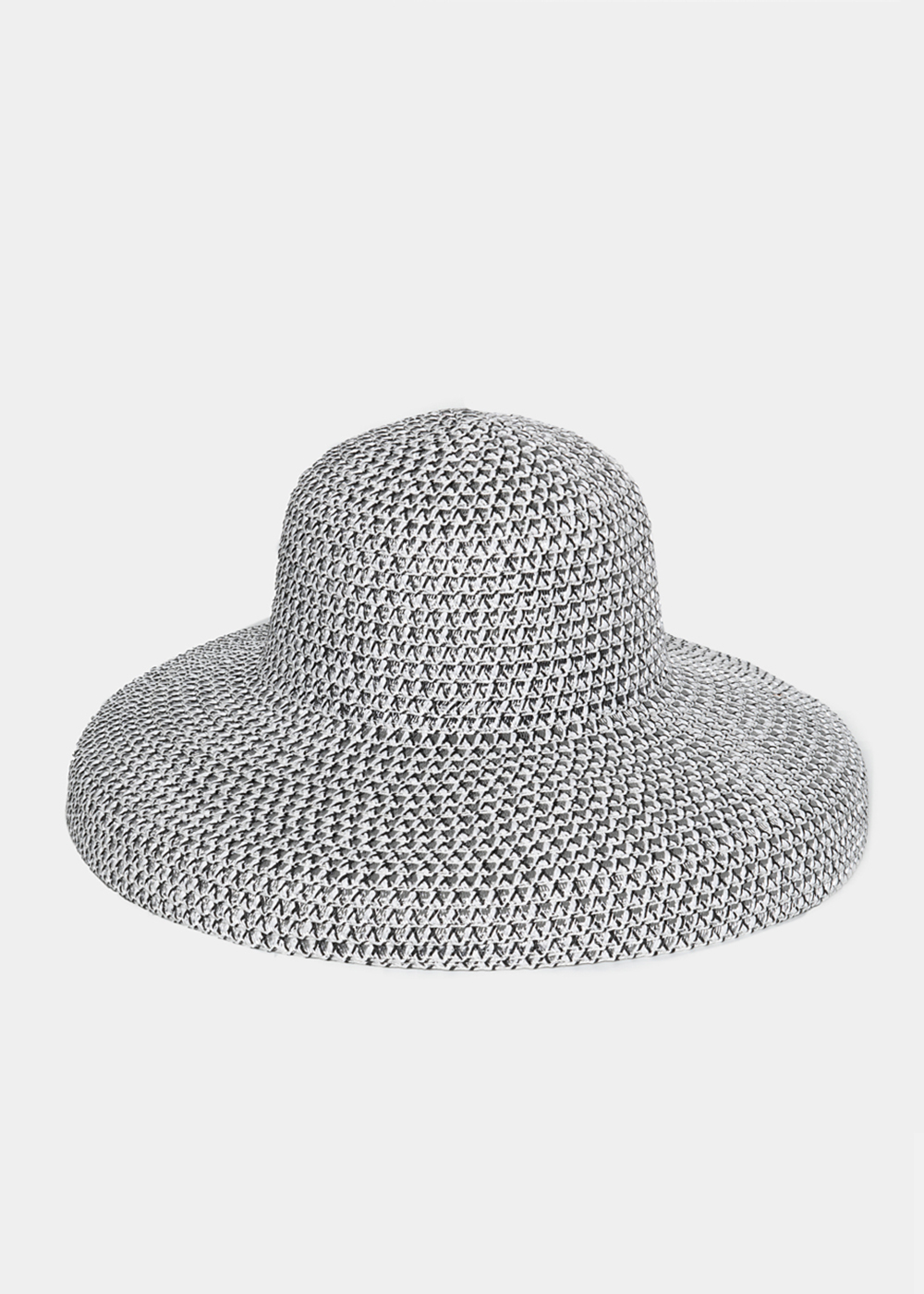 Grey Straw Hat 