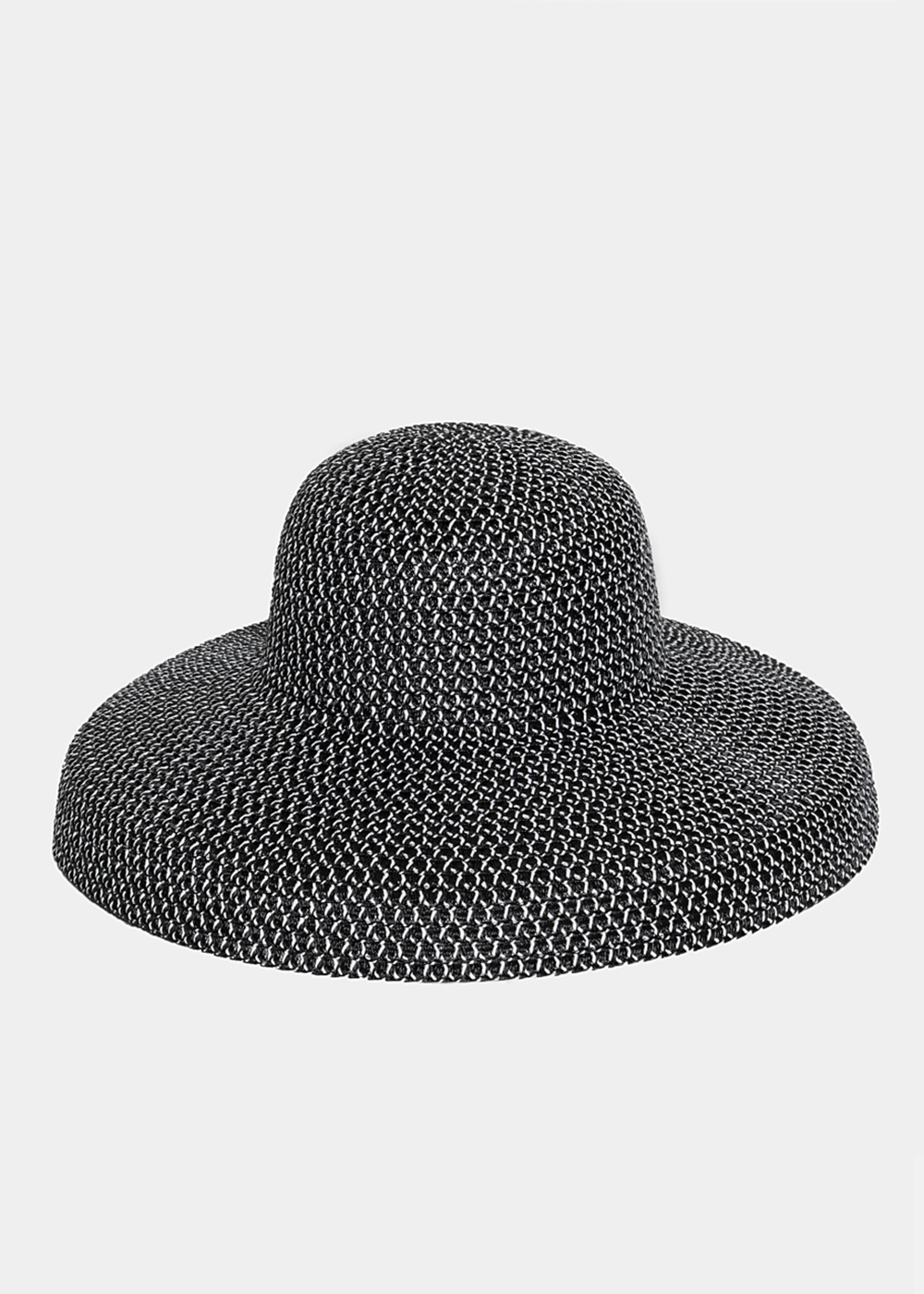 Dark Grey Straw Hat 