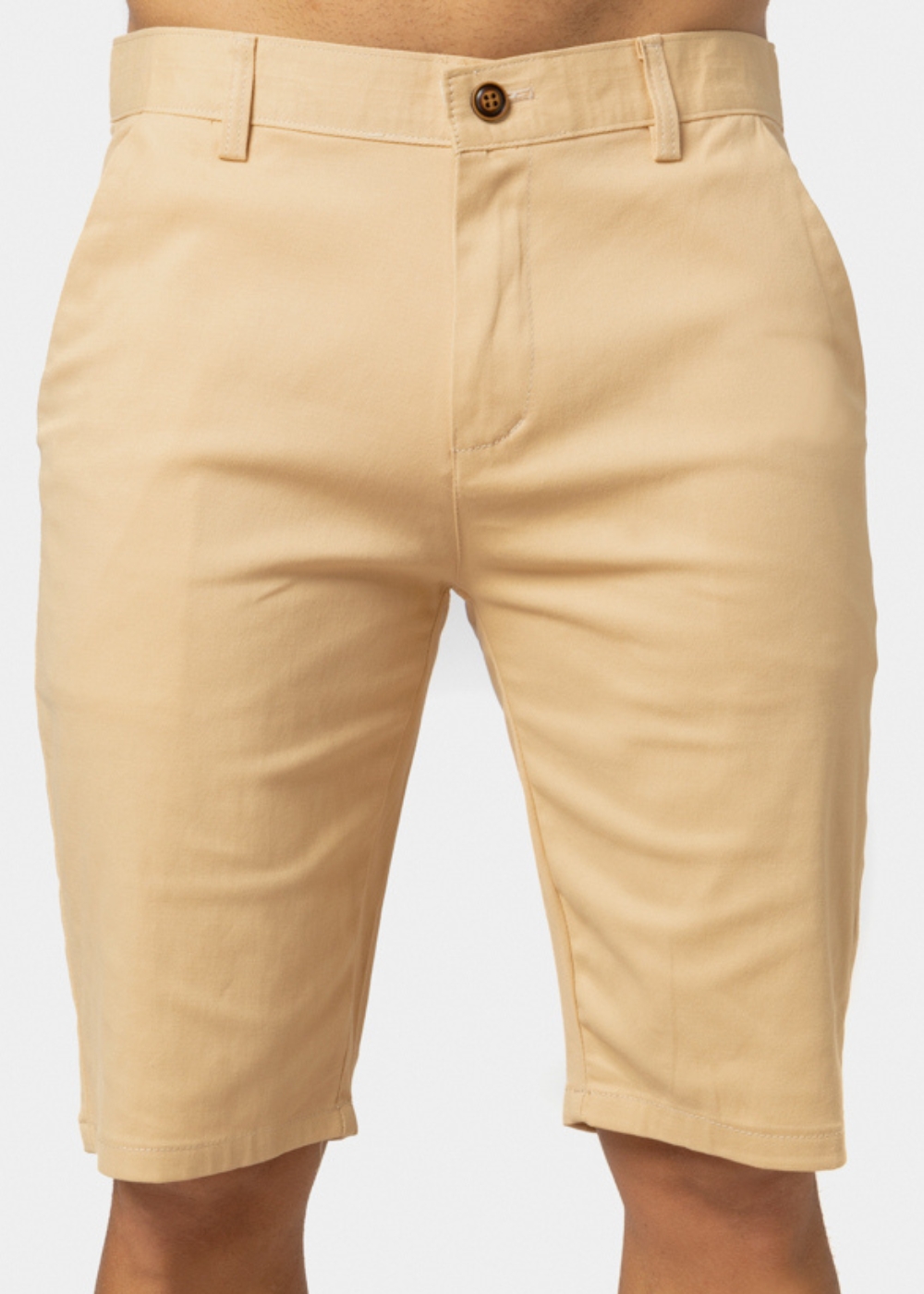 Beige Cotton Shorts