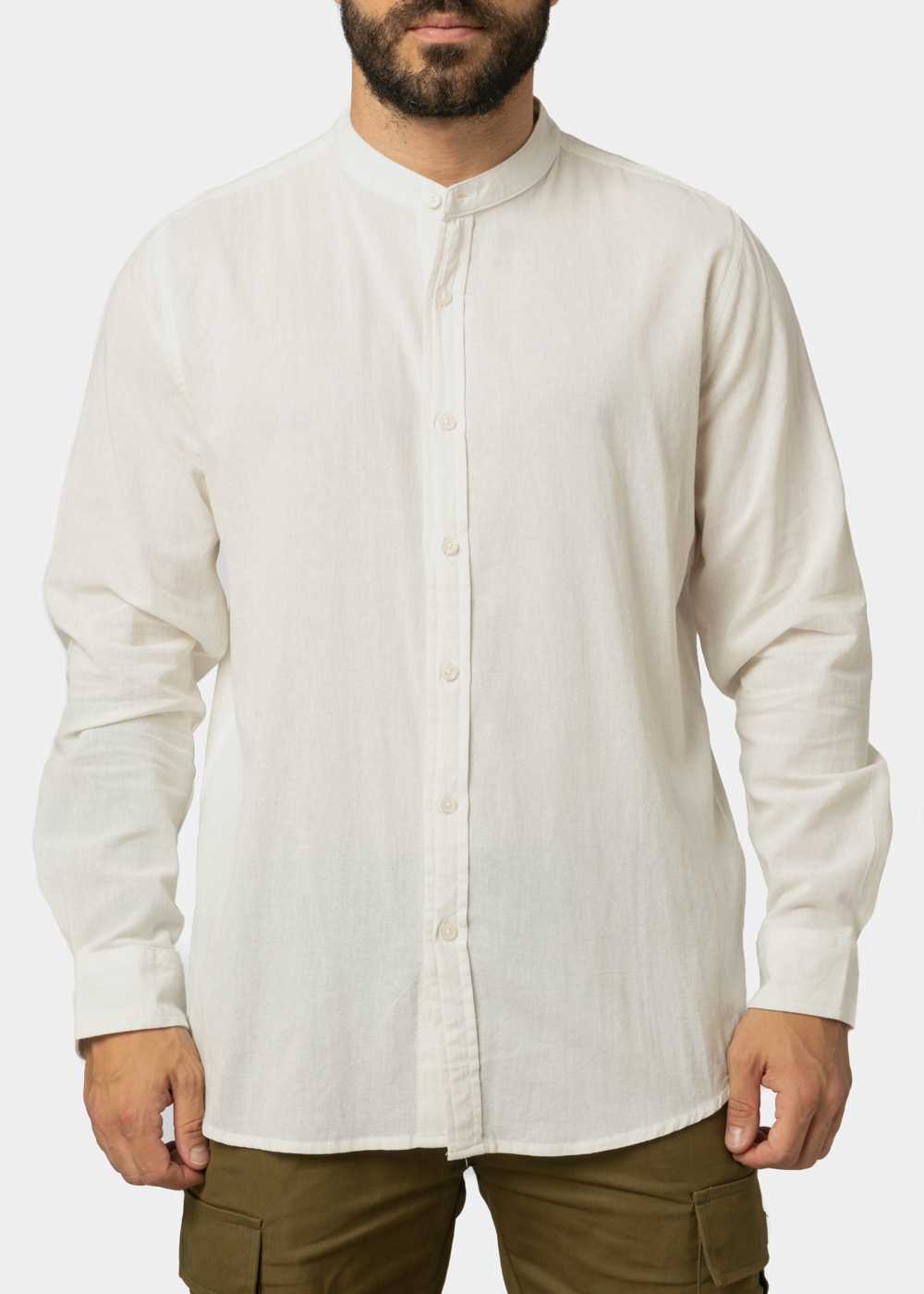 White Mao Shirt 