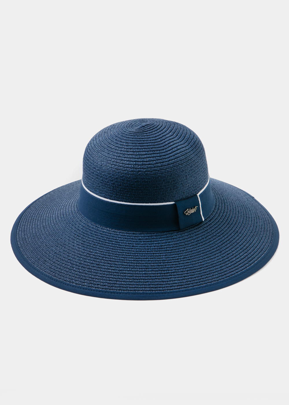 Navy Straw Hat w/ navy hatband