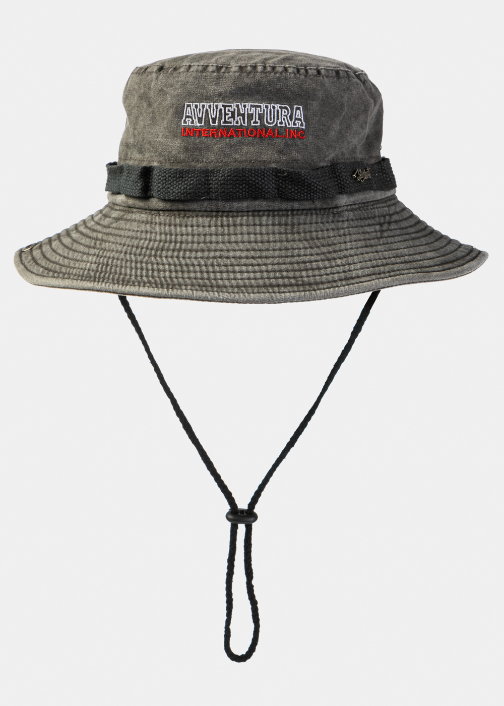 Grey Washed Cotton Bucket Hat