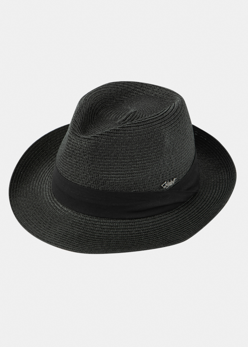 Black Fedora Hat w/ Black Hatband