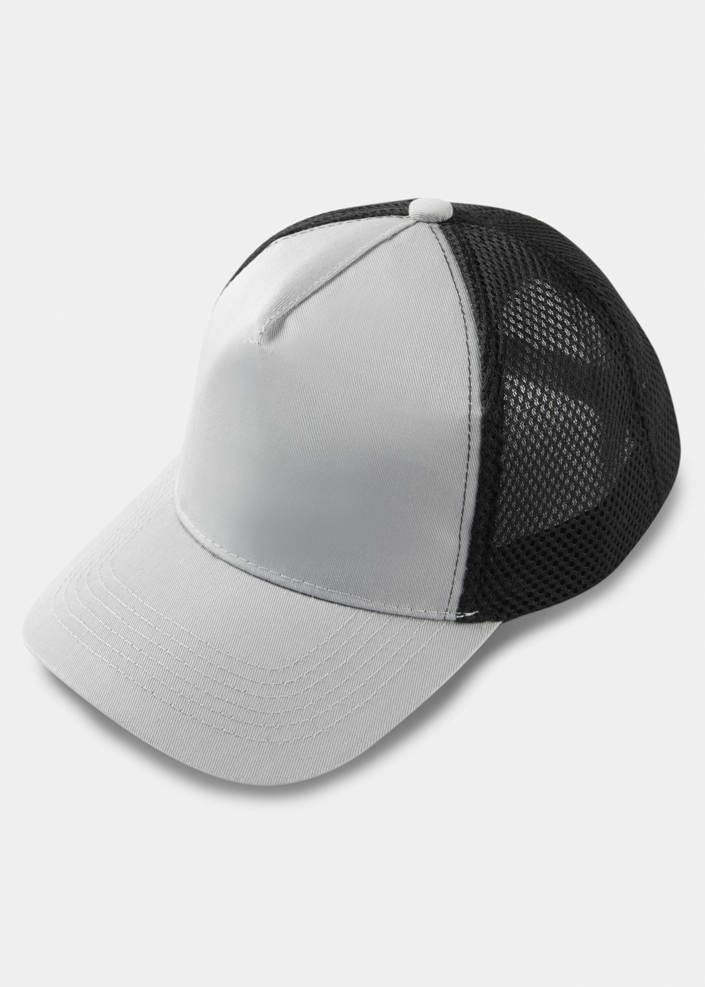 Grey & Black Cap