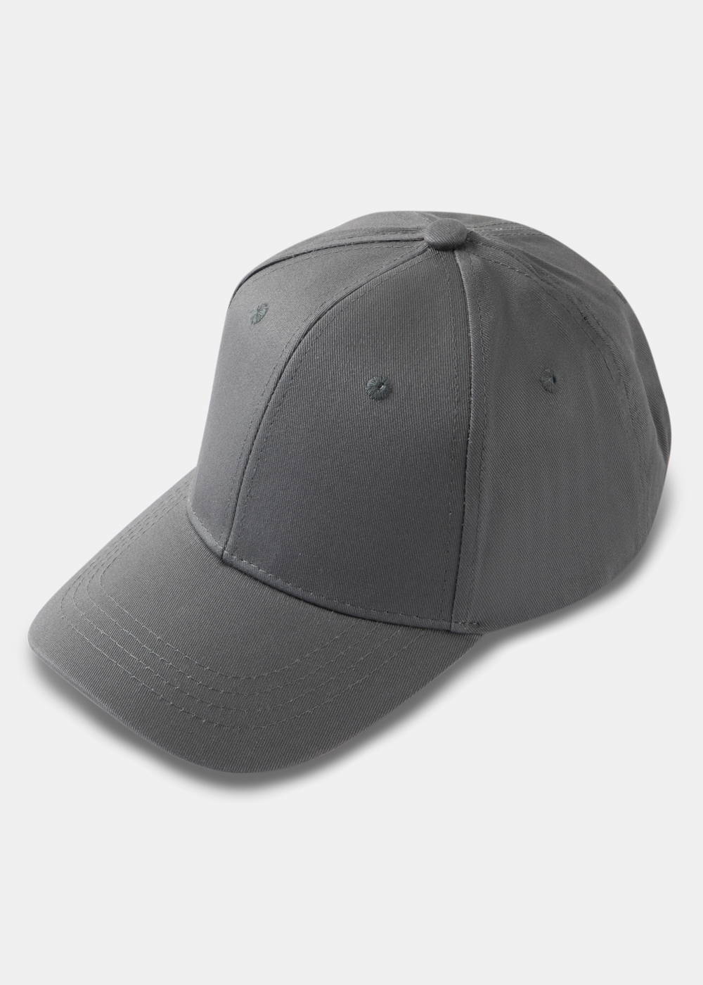 Grey Plain Cap