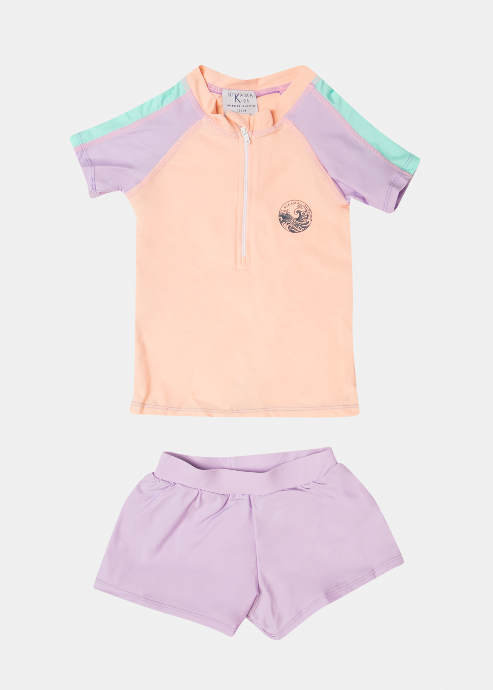 Purple Girls Swimsuit (Shirt & Shorts)