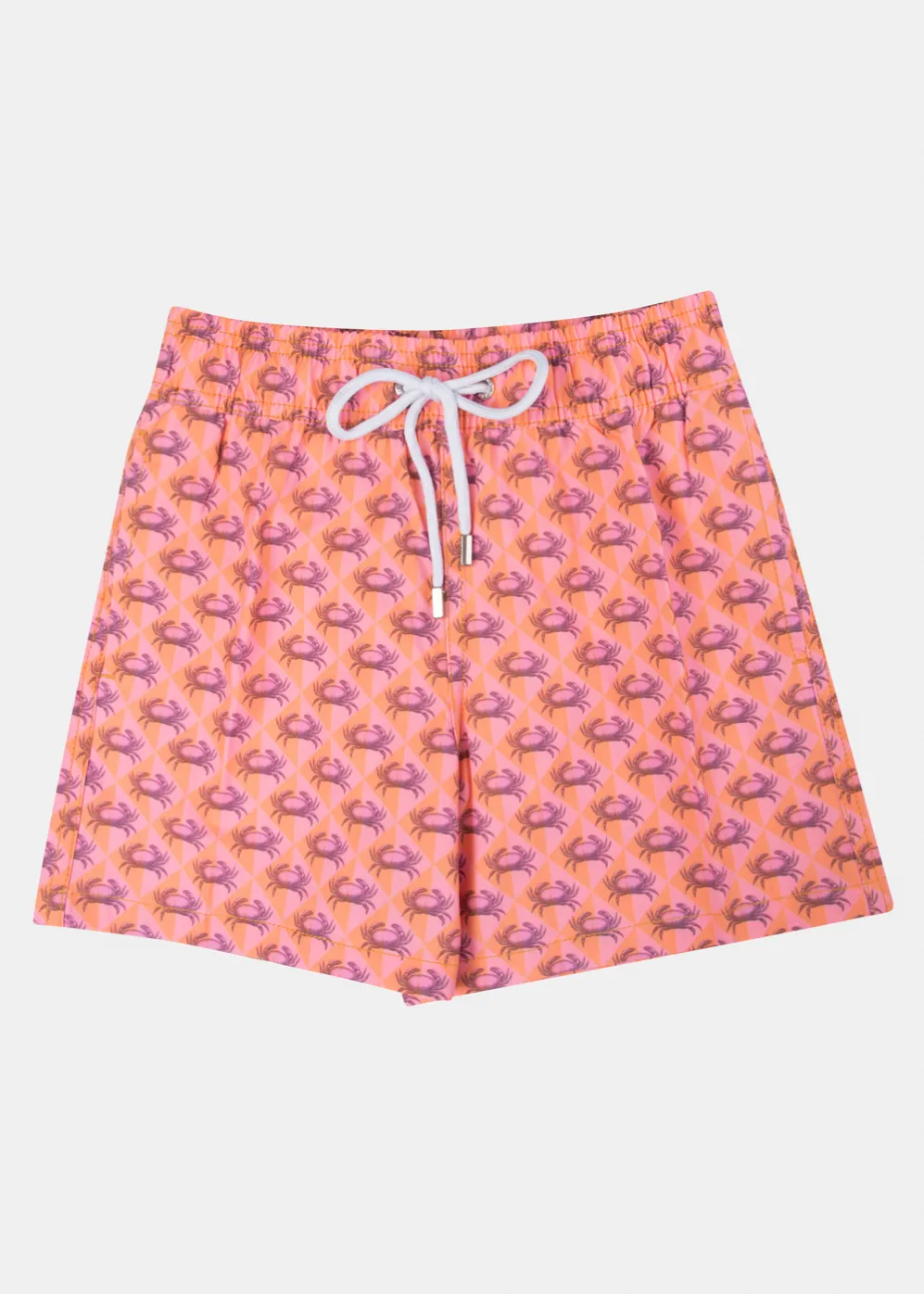 Orange Boys Swimwear w/ Crabs Print