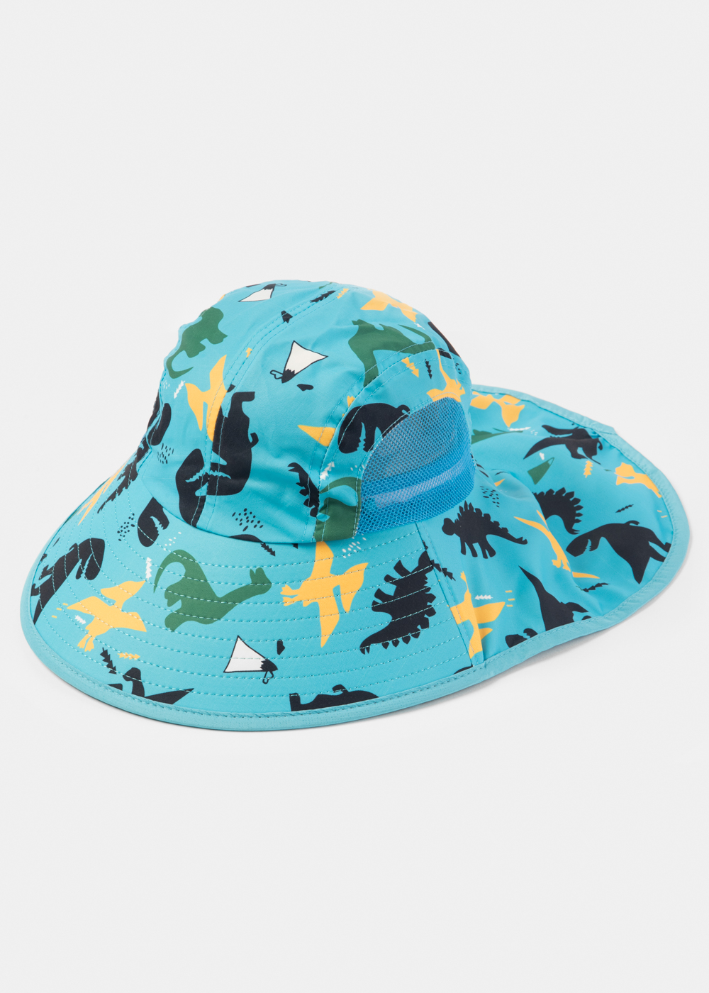 Light Blue Kids Bucket Hat w/ Neck Protector 