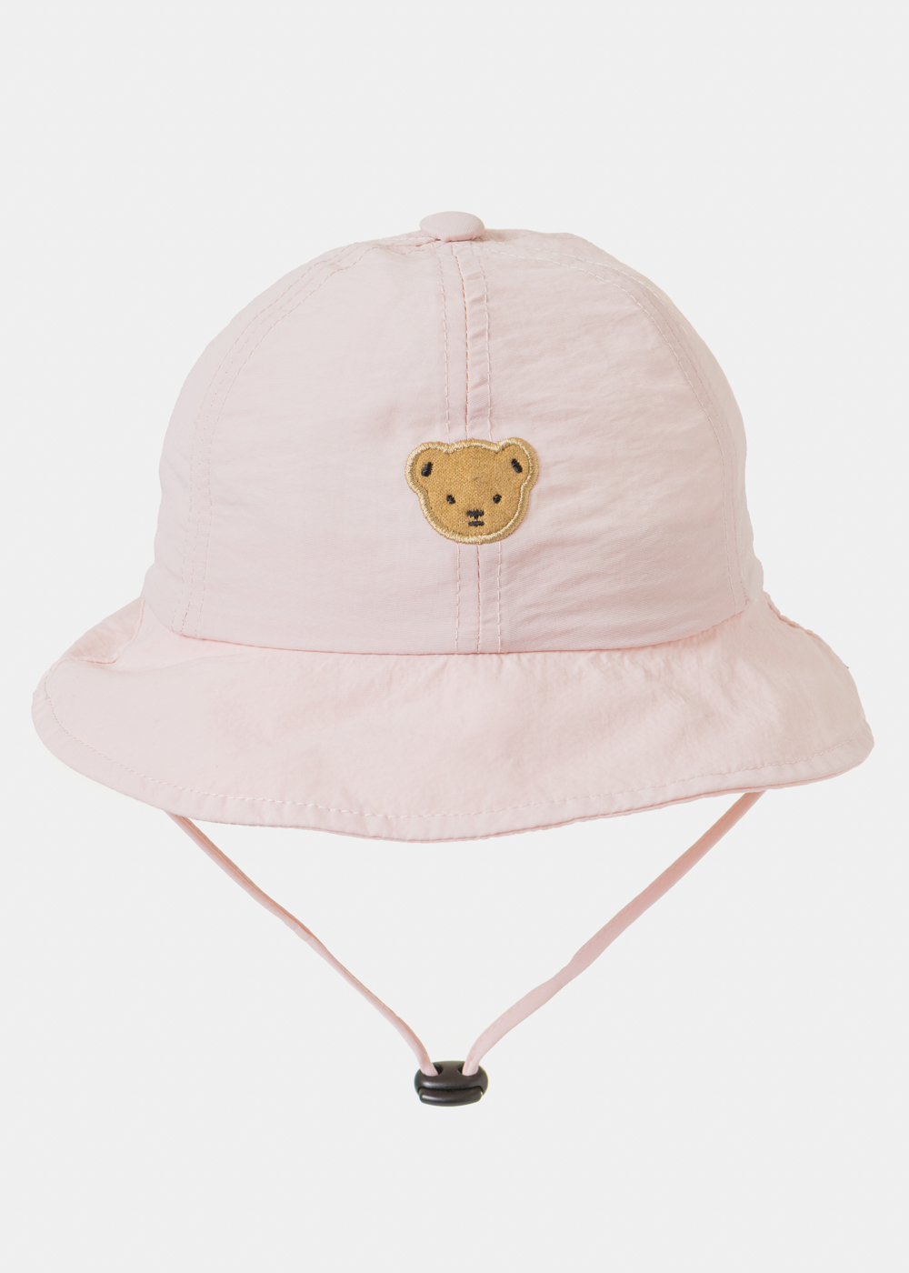 Pink Kids Bucket Hat w/ Teddy Bear